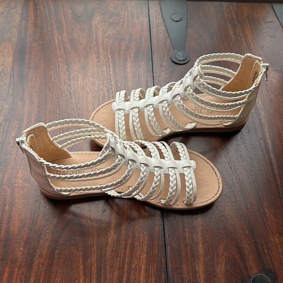 Rachel Zoe Girls White Sandals Size 3 - Picture 6 of 11